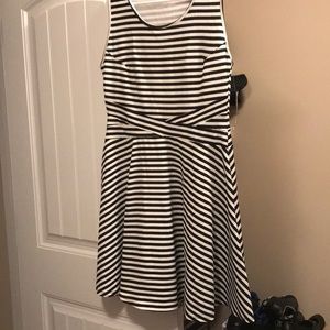 Fashion to Figure Dresses - Black and White striped dress Fashion to Figure Dresses - Black and White striped dress